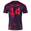 FC Bayern Monachium Luis Diaz 14 Trzeciej Koszulki Piłkarskie 2026-27 Krótki Rękaw FC Bayern Monachium Luis Diaz 14 Trzeciej Koszulki Piłkarskie 2026-27 Krótki Rękaw