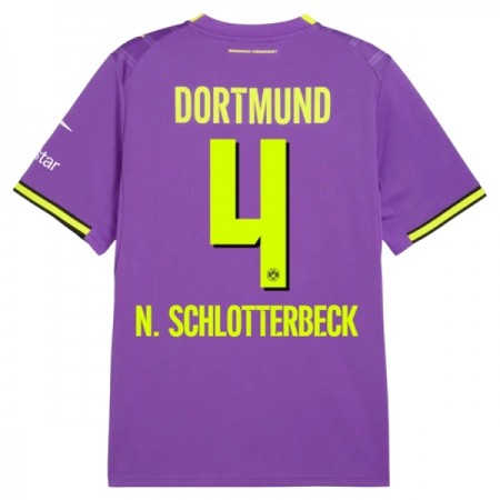 Borussia Dortmund N. Schlotterbeck 4 Trzeciej Koszulki Piłkarskie 2026-27 Krótki Rękaw