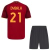 AS Roma Dybala 21 Dziecięca Główna Koszulki Piłkarskie 2026-27 Krótki Rękaw (+ Krótkie spodenki)