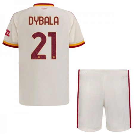 AS Roma Dybala 21 Dziecięca Precz Koszulki Piłkarskie 2026-27 Krótki Rękaw (+ Krótkie spodenki)
