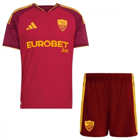 AS Roma Dziecięca Główna Koszulki Piłkarskie 2026-27 Krótki Rękaw (+ Krótkie spodenki)
