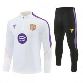 Barcelona 2026-27 Treningowa Ćwiartka-Suwak Biały