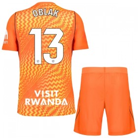 Atlético Madryt Oblak 13 Bramkarskie Dziecięca Koszulki Piłkarskie 2026-27 Pomarańczowy Krótki Rękaw (+ Krótkie spodenki)