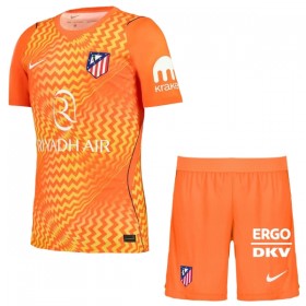 Atlético Madryt Oblak 13 Bramkarskie Dziecięca Koszulki Piłkarskie 2026-27 Pomarańczowy Krótki Rękaw (+ Krótkie spodenki)