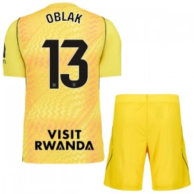 Atlético Madryt Oblak 13 Bramkarskie Dziecięca Koszulki Piłkarskie 2026-27 Żółty Krótki Rękaw (+ Krótkie spodenki)