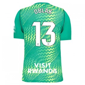 Atlético Madryt Oblak 13 Bramkarskie Koszulki Piłkarskie 2026-27 Zielony Krótki Rękaw