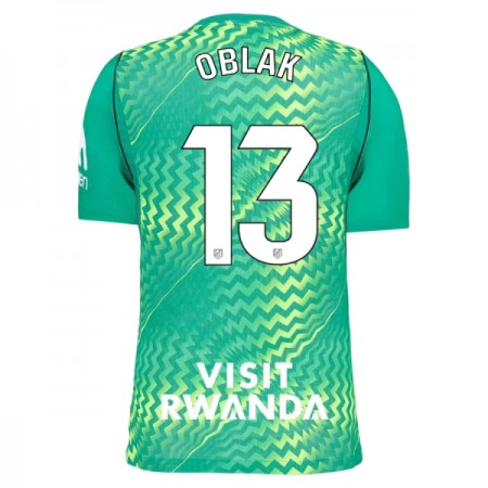 Atlético Madryt Oblak 13 Bramkarskie Koszulki Piłkarskie 2026-27 Zielony Krótki Rękaw Atlético Madryt Oblak 13 Bramkarskie Koszulki Piłkarskie 2026-27 Zielony Krótki Rękaw