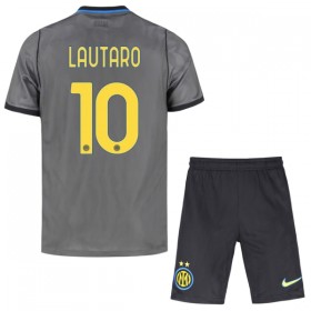 Inter Mediolan Lautaro 10 Dziecięca Trzeciej Koszulki Piłkarskie 2026-27 Krótki Rękaw (+ Krótkie spodenki)