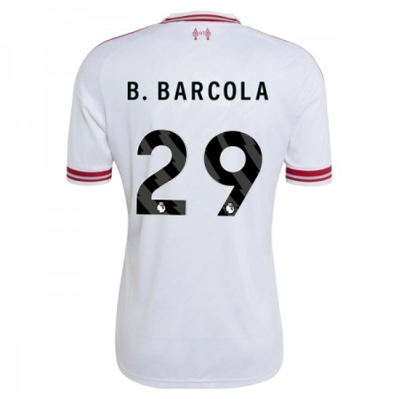 Liverpool B. Barcola 29 Precz Koszulki Piłkarskie 2026-27 Krótki Rękaw