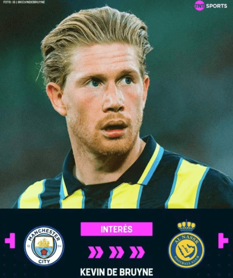 Oczekuje się, że De Bruyne będzie walczył u boku Ronaldo