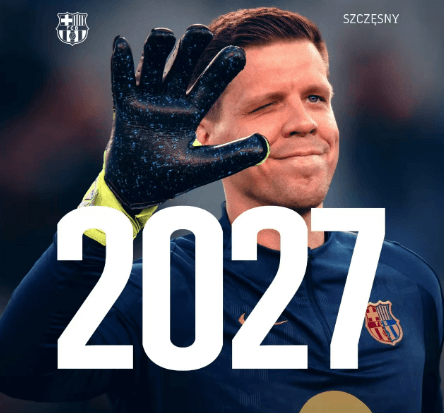 Szczęsny odnawia kontrakt z Barceloną, droga do kontrataku emerytowanego bramkarza