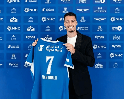 Od gwiazdy Arsenalu po nowego nabytku Al-Hilal, Martinelli stoi przed nowym wyzwaniem w swojej karierze